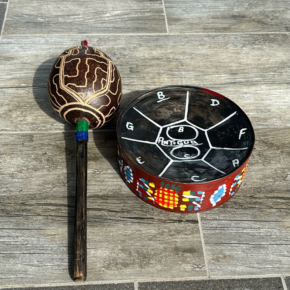 🪇 Kids Metal Drum and Wood Maraca